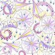 Umbrella and rain drops seamless pattern. Summer trendy  background for prints and fabrics. Watercolor. Childish textile.