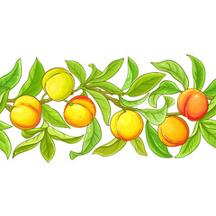 Sticker - peach vector pattern