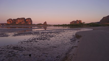 Poster - sunset on the beach