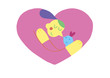 © Giulia - A mother hugging her baby in a heart-shaped hug