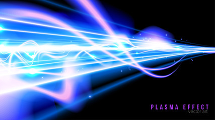Wall Mural - illustration of plasma beam effect in art brush style. it is suitable for being used as a background