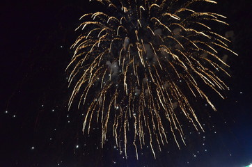 fireworks, night, celebration, light, firework, explosion, abstract, holiday, sky, star, fire, black, celebrate, party, blue, christmas, new, dark, stars, fiber, bright, space, burst, event, festival