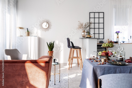 Small Studio Apartment With Open Plan Kitchen Living And