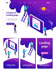 Wall Mural - isometric development and creation of a website