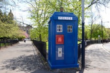 This Is One Of Only 4 Surviving Police Boxes In Glasgow And Dates From 1935.  It Is Also Known As The TARDIS On The Television Sci Fi Show Doctor Who.