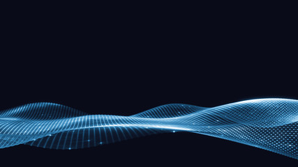 Wall Mural - 3d abstract digital technology background. futuristic sci-fi user interface concept with gradient do