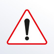 © metelsky25 - Attention triangle sign. Alert, caution warning, hazard and danger icon with exclamation mark. Red road sign. Vector illustration.