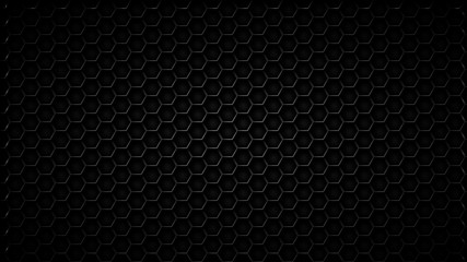 Wall Mural - Abstract black texture background hexagon