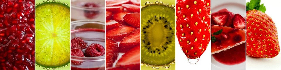 Wall Mural - Collage of fruits