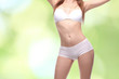 young healthy female body in bikini