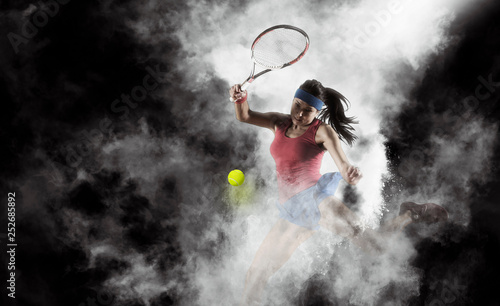  Naklejki Tenis   kobieta-gracz-w-tenisa