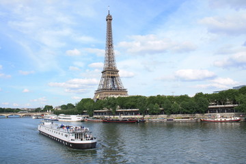  The Eiffel Tower in Paris, capital and the most populous city of France