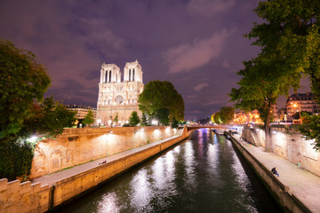 Wall Mural - Notre Dame cathedral, Paris France