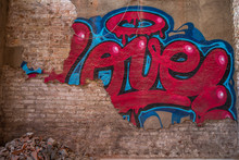 Graffiti Of Word Love On A Wall