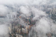 © leungchopan - Hong Kong city from aerial view with cloud