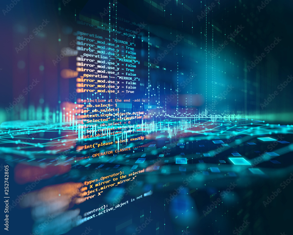 programming code technology background of software... Programming code abstract technology background of software developer ...