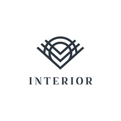 Poster - logo for interior, furniture shops, decor items and home decoration.