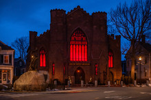 Salem, USA- March 03, 2019: This Famous Museum Is Located In A Gothic Styled, New England Church Type Building And Is Popular With The Public And Tourists.