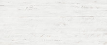 White Wood Texture Background, Top View Wooden Plank Panel