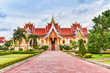 Vientiane Laos : Landmark laos temple beautiful of buddhism in asia