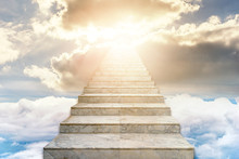 Stairway To Heaven. Concept Religion Background