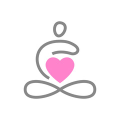 Sticker - yoga love template