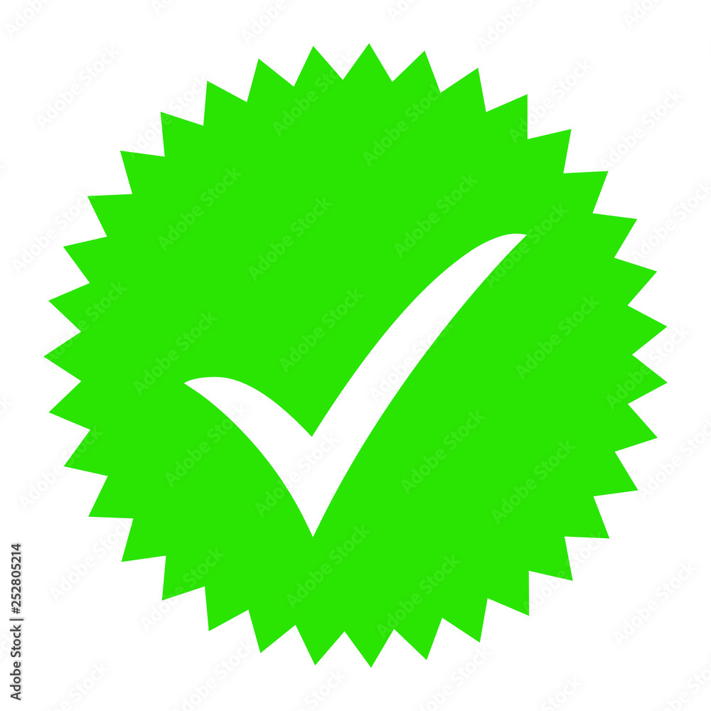 Validado Vetor Approved icon. Profile Verification. Accept badge. Quality icon ...