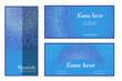 © Svetlana Zinovyeva - Set of business cards, cards with mandala lace background on light blue background. Vector