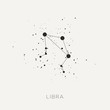 © peotll - Star constellation zodiac libra black white vector