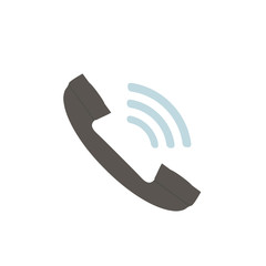 Wall Mural - phone icon in flat style on white background