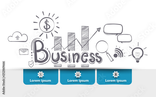Growth Startup Business Stock Market Forex Trading Graph Vector - 