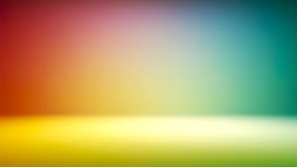 Wall Mural - colorful gradient studio backdrop with empty space for your content