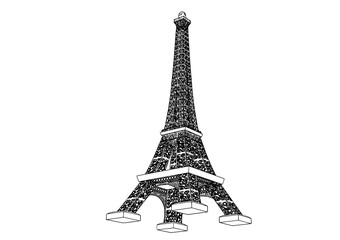 Sticker - paris tower vector