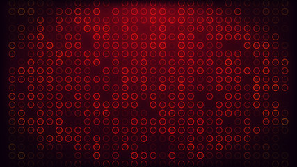 4K Red Dot On Black Background Animation Background Seamless Loop. 4K technical  data science  background for presentation technology and science 