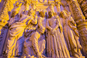 Wall Mural - Astorga Cathedral Facade detail, León, Spain