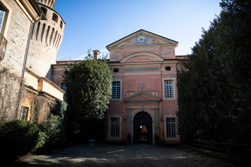 The entrance of Rivalta castle.