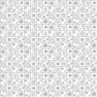 © Valentain Jevee - Geometric vector seamless pattern with different geometrical hand drawn forms. Square, triangle, rectangle, dots, circles, hearts, flowers. Graphic design. Abstract background black white Illustration