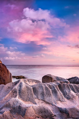 Wall Mural - strand anse source d'argent, la digue, seychellen