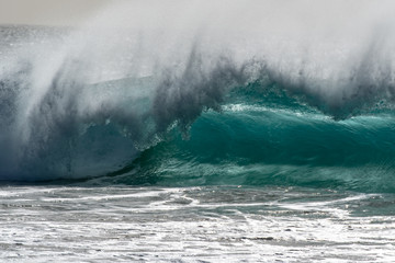 Capo Verde ocean waves seen from the beach