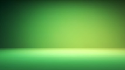 Wall Mural - colorful green studio backdrop with empty space for your content