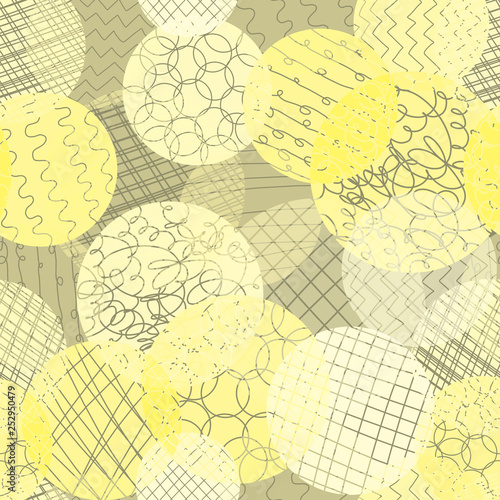 Layered Dots Different Opacity Yellow Lime White Brown