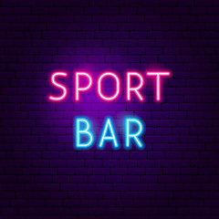 Sticker - Sport Bar Neon Sign