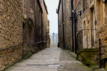 Naklejka na meble narrow street in old town