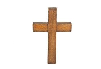 church cross isolated on white background