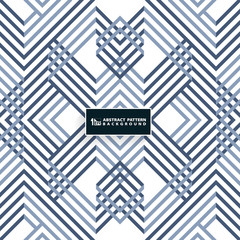 Wall Mural - Abstract systematic geometrical blue pattern design. You can use for cover design, modern artwork, print, ad, report.