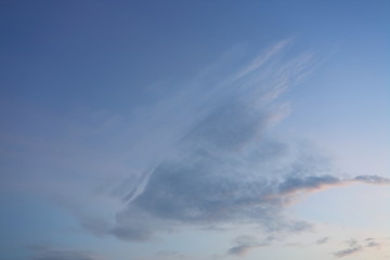 cloud moving on twilight dusk sky background