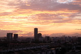 Fototapeta Miasto - Sunset over Jakarta