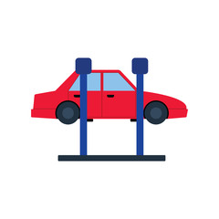 Canvas Print - Car lift icon