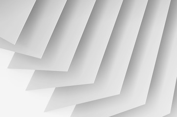 Wall Mural - abstract white digital 3d background