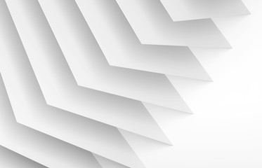 Wall Mural - square paper sheets. 3d render